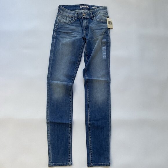 Guess Women’s Power Curvy Sophia Mid Rise Skinny Jeans Light Blue Size 24 - Picture 2 of 11